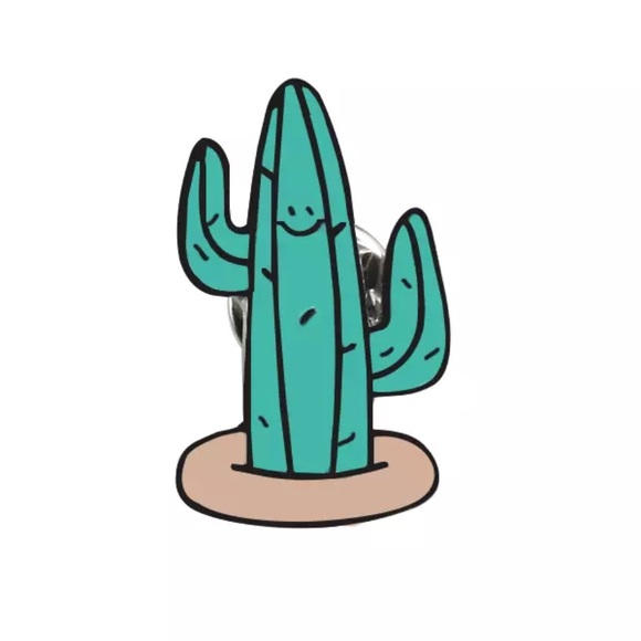 Jewelry - NEW Cactus Succulent Cartoon Enamel Pin Brooch